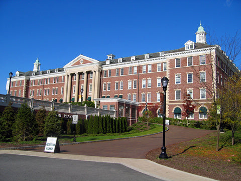 Roth Hall, the primary facility at the school's Hyde Park campus