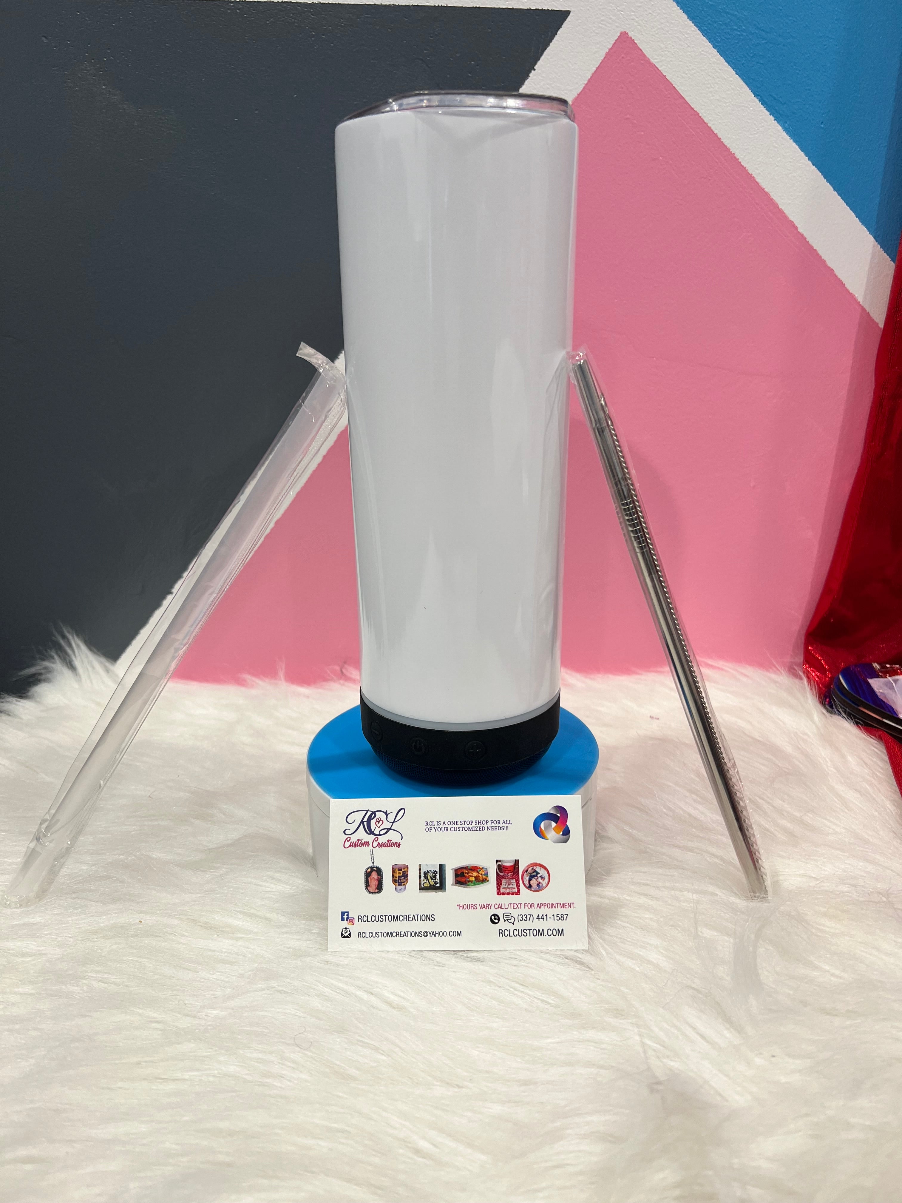 30oz Custom Bluetooth Speaker Tumbler