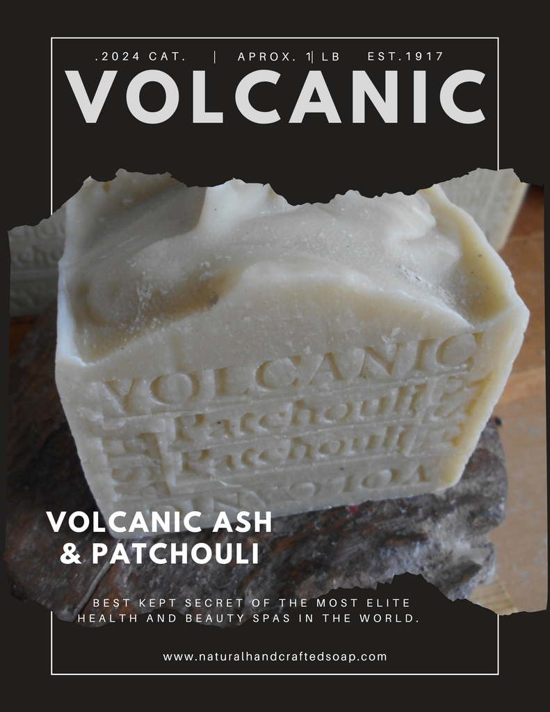 Volcanic ash and Patchouli gift bar soap