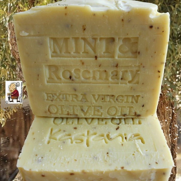 Mint and Rosemary  Handmade Natural Soap