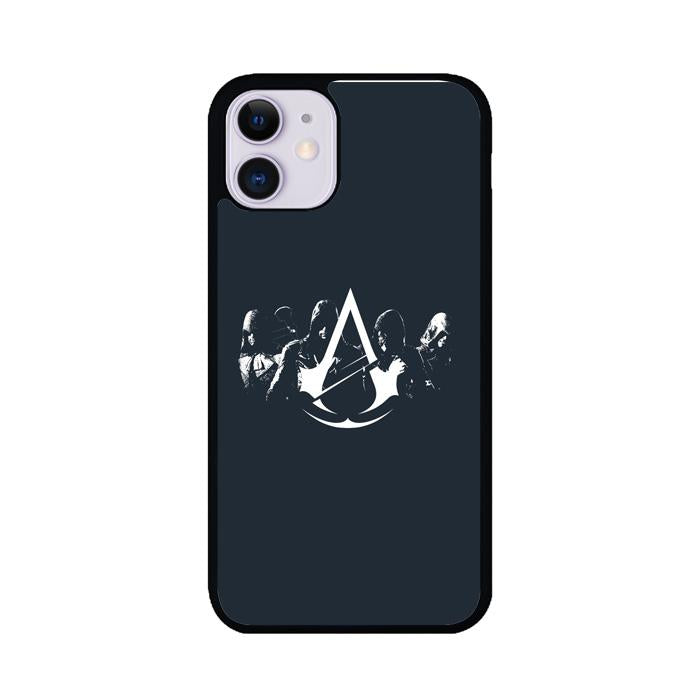 coque custodia cover case fundas hoesjes iphone 11 pro max 5 6 6s 7 8 plus x xs xr se2020 pas cher p8462 Assassins Creed Unity Logo Minimalist Wallpaper