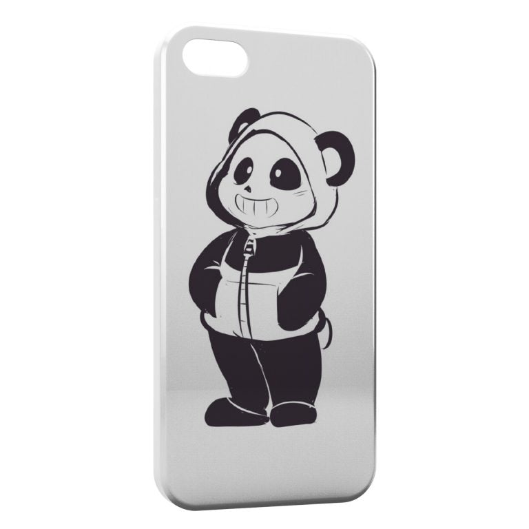 Coque iPhone 8 & 8 Plus Cute Panda Black & White Art