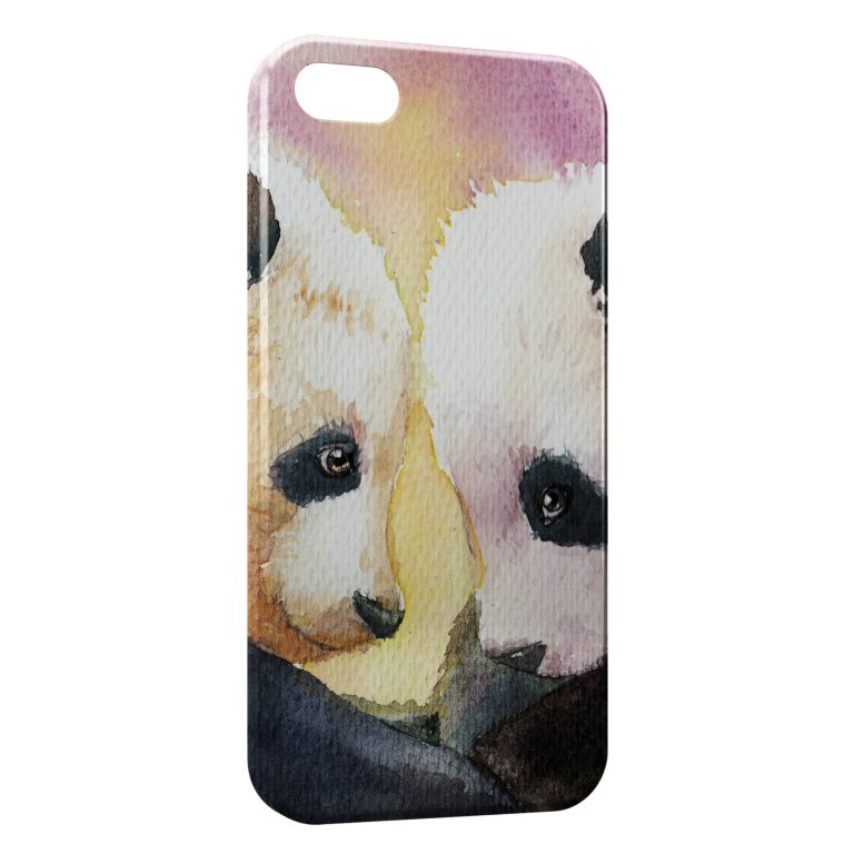 Coque iPhone 8 & 8 Plus Cute Pandas Painted
