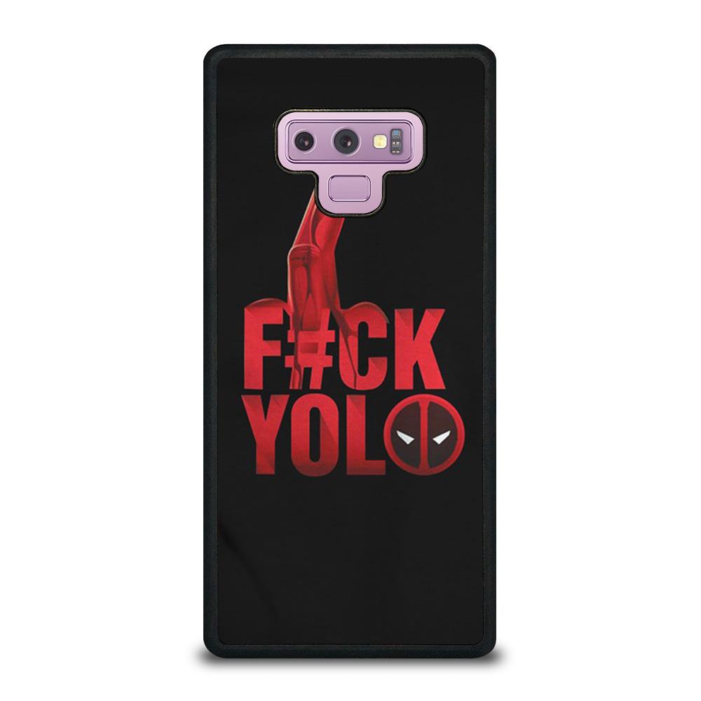 coque custodia cover fundas hoesjes j3 J5 J6 s20 s10 s9 s8 s7 s6 s5 plus edge D24823 FVCK YOLO DEADPOOL Samsung Galaxy Note 9 Case