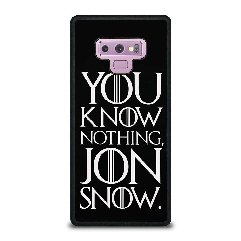 coque custodia cover fundas hoesjes j3 J5 J6 s20 s10 s9 s8 s7 s6 s5 plus edge D24937 GAME OF THRONES KNOW NOTHING JON SNOW 2 Samsung Galaxy Note 9 Case