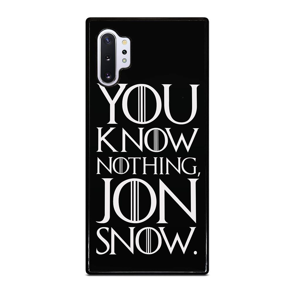 coque custodia cover fundas hoesjes j3 J5 J6 s20 s10 s9 s8 s7 s6 s5 plus edge D24934 GAME OF THRONES KNOW NOTHING JON SNOW 2 Samsung Galaxy Note 10 Plus Case