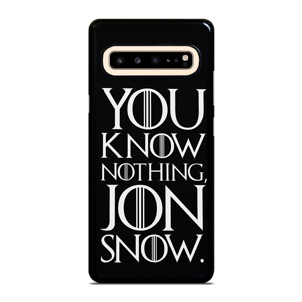 coque custodia cover fundas hoesjes j3 J5 J6 s20 s10 s9 s8 s7 s6 s5 plus edge D24938 GAME OF THRONES KNOW NOTHING JON SNOW 2 Samsung Galaxy S10 5G Case