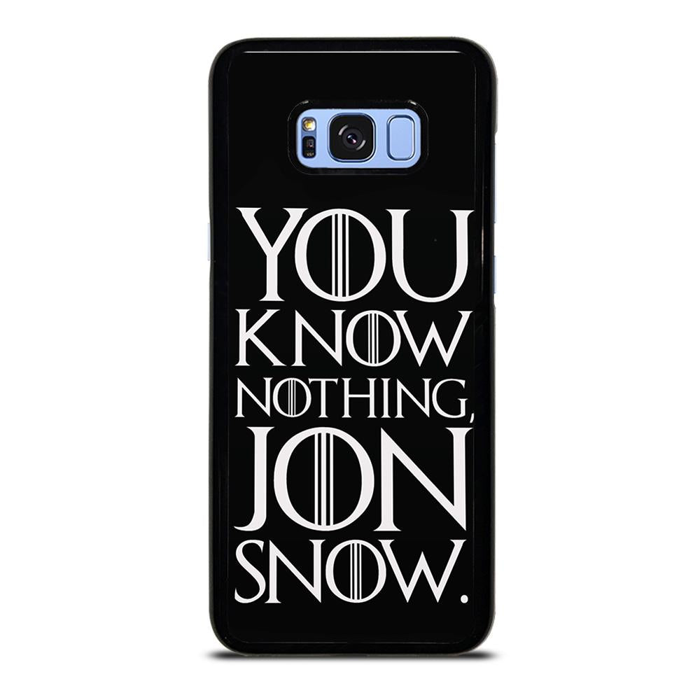 coque custodia cover fundas hoesjes j3 J5 J6 s20 s10 s9 s8 s7 s6 s5 plus edge D24948 GAME OF THRONES KNOW NOTHING JON SNOW 2 Samsung Galaxy S8 Plus Case