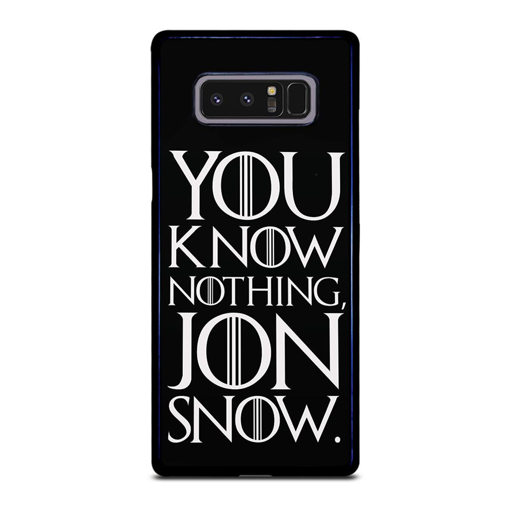 coque custodia cover fundas hoesjes j3 J5 J6 s20 s10 s9 s8 s7 s6 s5 plus edge D24936 GAME OF THRONES KNOW NOTHING JON SNOW 2 Samsung Galaxy Note 8 Case