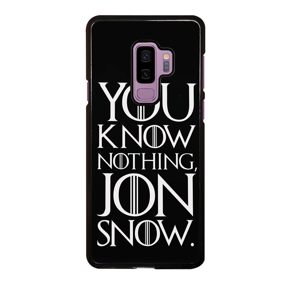 coque custodia cover fundas hoesjes j3 J5 J6 s20 s10 s9 s8 s7 s6 s5 plus edge D24950 GAME OF THRONES KNOW NOTHING JON SNOW 2 Samsung Galaxy S9 Plus Case