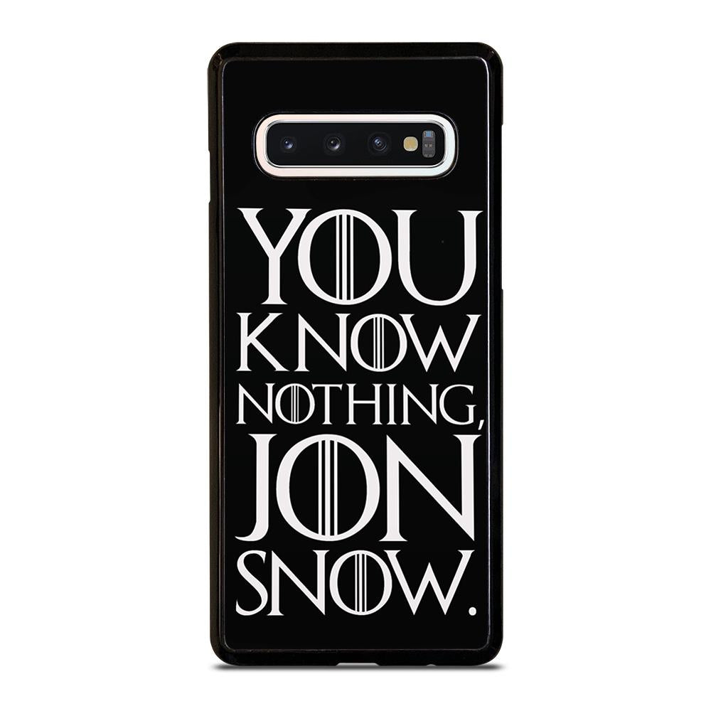 coque custodia cover fundas hoesjes j3 J5 J6 s20 s10 s9 s8 s7 s6 s5 plus edge D24939 GAME OF THRONES KNOW NOTHING JON SNOW 2 Samsung Galaxy S10 Case