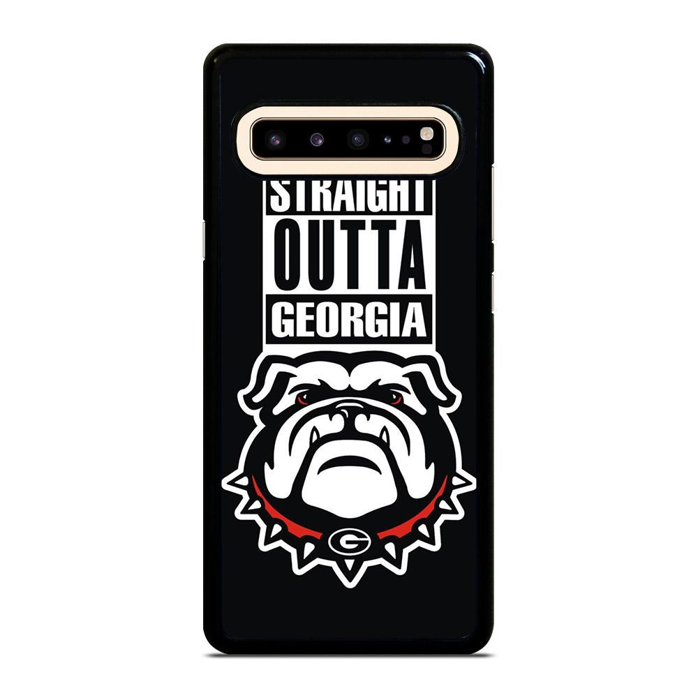 coque custodia cover fundas hoesjes j3 J5 J6 s20 s10 s9 s8 s7 s6 s5 plus edge D25058 GEORGIA BULLDOGS UGA STRAIGHT OUTTA Samsung Galaxy S10 5G Case