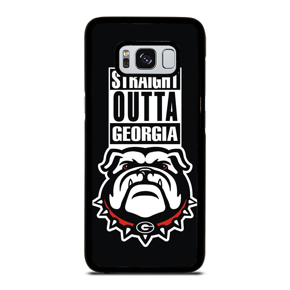 coque custodia cover fundas hoesjes j3 J5 J6 s20 s10 s9 s8 s7 s6 s5 plus edge D25064 GEORGIA BULLDOGS UGA STRAIGHT OUTTA Samsung Galaxy S8 Case