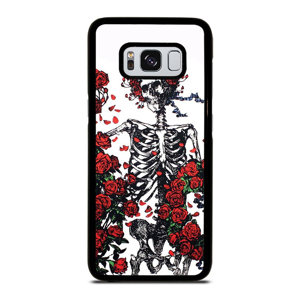 coque custodia cover fundas hoesjes j3 J5 J6 s20 s10 s9 s8 s7 s6 s5 plus edge D25562 GRATEFUL DEAD BONES AND ROSES Samsung Galaxy S8 Case