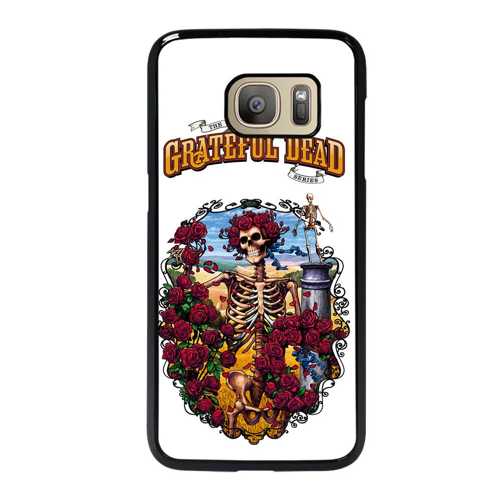 coque custodia cover fundas hoesjes j3 J5 J6 s20 s10 s9 s8 s7 s6 s5 plus edge D25526 GRATEFUL DEAD BONES AND ROSES #1 Samsung Galaxy S7 Case