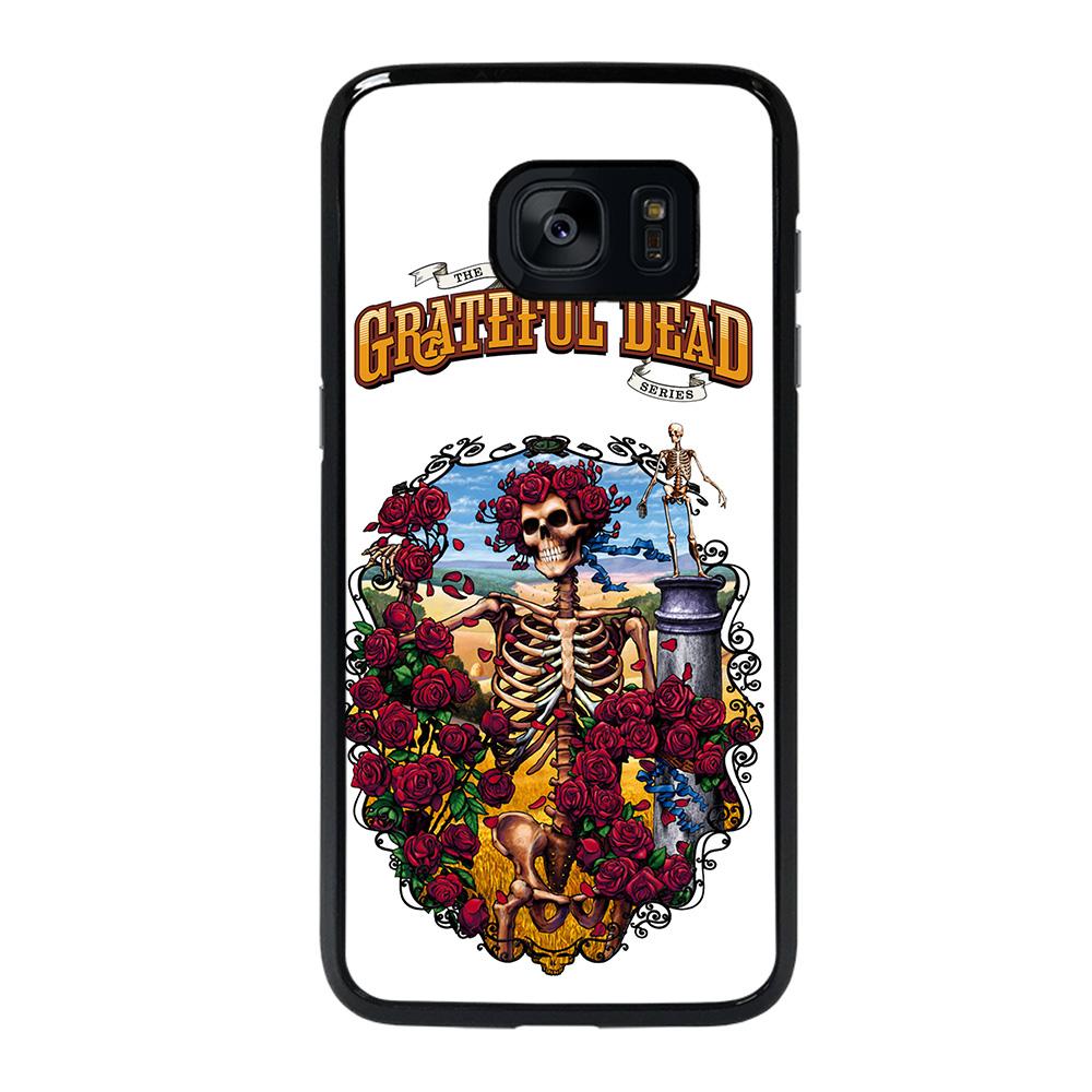 coque custodia cover fundas hoesjes j3 J5 J6 s20 s10 s9 s8 s7 s6 s5 plus edge D25527 GRATEFUL DEAD BONES AND ROSES #1 Samsung Galaxy s7 edge Case