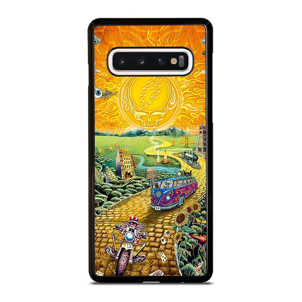 coque custodia cover fundas hoesjes j3 J5 J6 s20 s10 s9 s8 s7 s6 s5 plus edge D25571 GRATEFUL DEAD GOLD ROAD Samsung Galaxy S10 Case