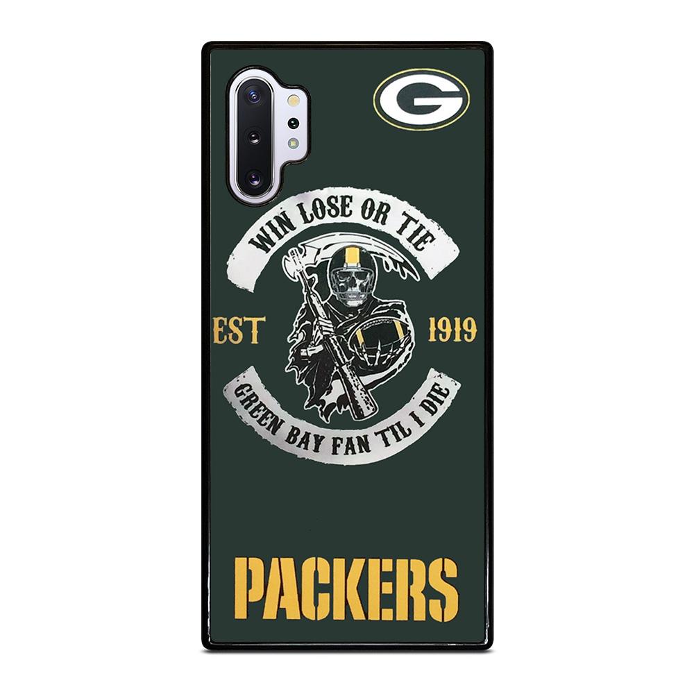 coque custodia cover fundas hoesjes j3 J5 J6 s20 s10 s9 s8 s7 s6 s5 plus edge D25658 GREEN BAY PACKERS NFL Samsung Galaxy Note 10 Plus Case