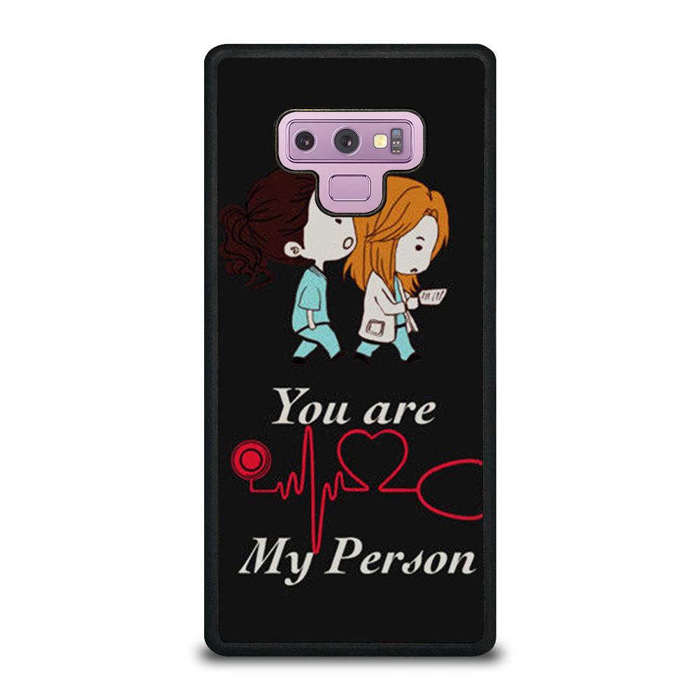 coque custodia cover fundas hoesjes j3 J5 J6 s20 s10 s9 s8 s7 s6 s5 plus edge D25747 GREY' S ANATOMY YOU'RE MY PERSON #1 Samsung Galaxy Note 9 Case