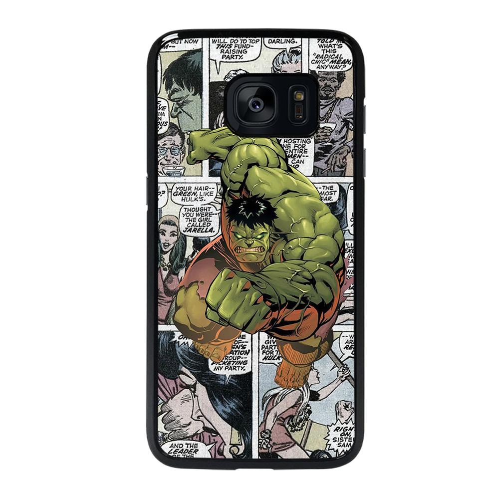 coque custodia cover fundas hoesjes j3 J5 J6 s20 s10 s9 s8 s7 s6 s5 plus edge D27450 HULK COMICS Samsung galaxy s7 edge Case