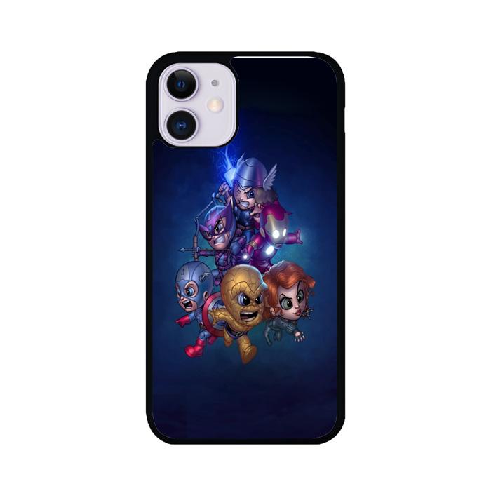 coque custodia cover case fundas hoesjes iphone 11 pro max 5 6 6s 7 8 plus x xs xr se2020 pas cher p9548 Little Chibi Avengers Galaxy