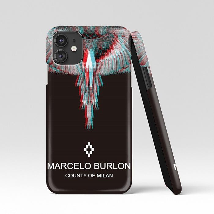 coque custodia cover case fundas hoesjes iphone 11 pro max 5 6 6s 7 8 plus x xs xr se2020 pas cher p9606 Marcelo Burlon County Of Milan Bird Art