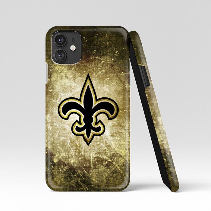 coque custodia cover case fundas hoesjes iphone 11 pro max 5 6 6s 7 8 plus x xs xr se2020 pas cher p9838 New Orleans Saints Vintage Brush Wallpapers