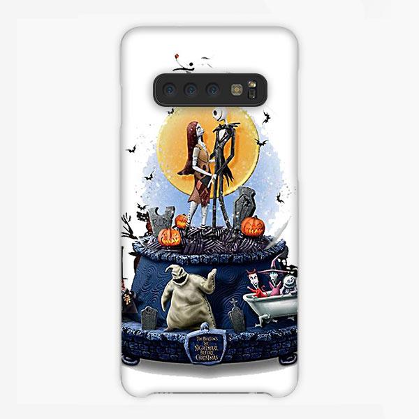 Coque Samsung galaxy S5 S6 S7 S8 S9 S10 S10E Edge Plus The Nightmare Before Christmas Couple Cake Grave