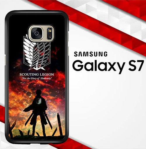 Attack On Titan O1229 coque Samsung Galaxy S7
