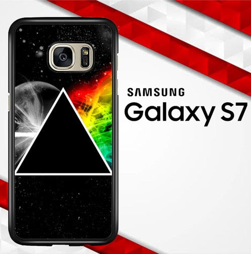 Pink Floyd Prism Rainbows Dark Side Of TheMoon O3042 coque Samsung Galaxy S7