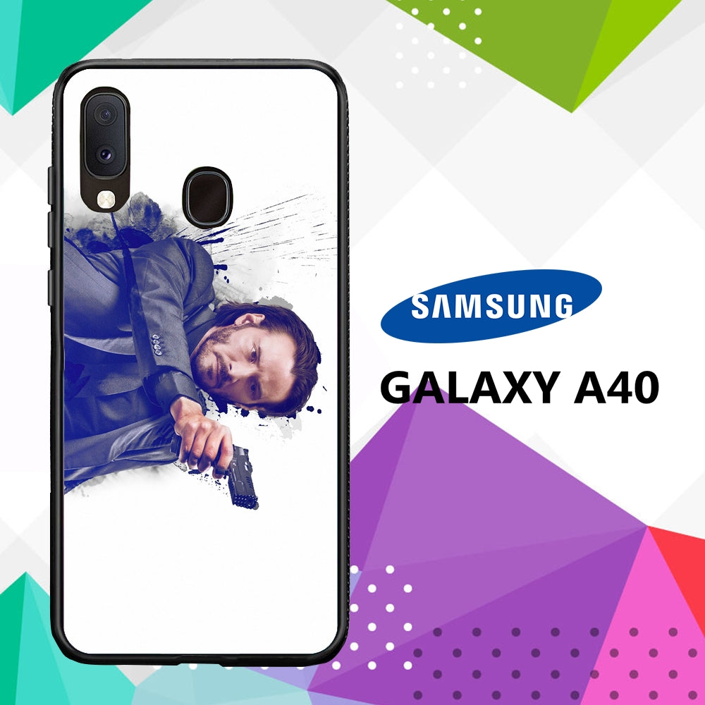 coque case samsung galaxy a40 G5340 John Wick Wallpaper 41cP8