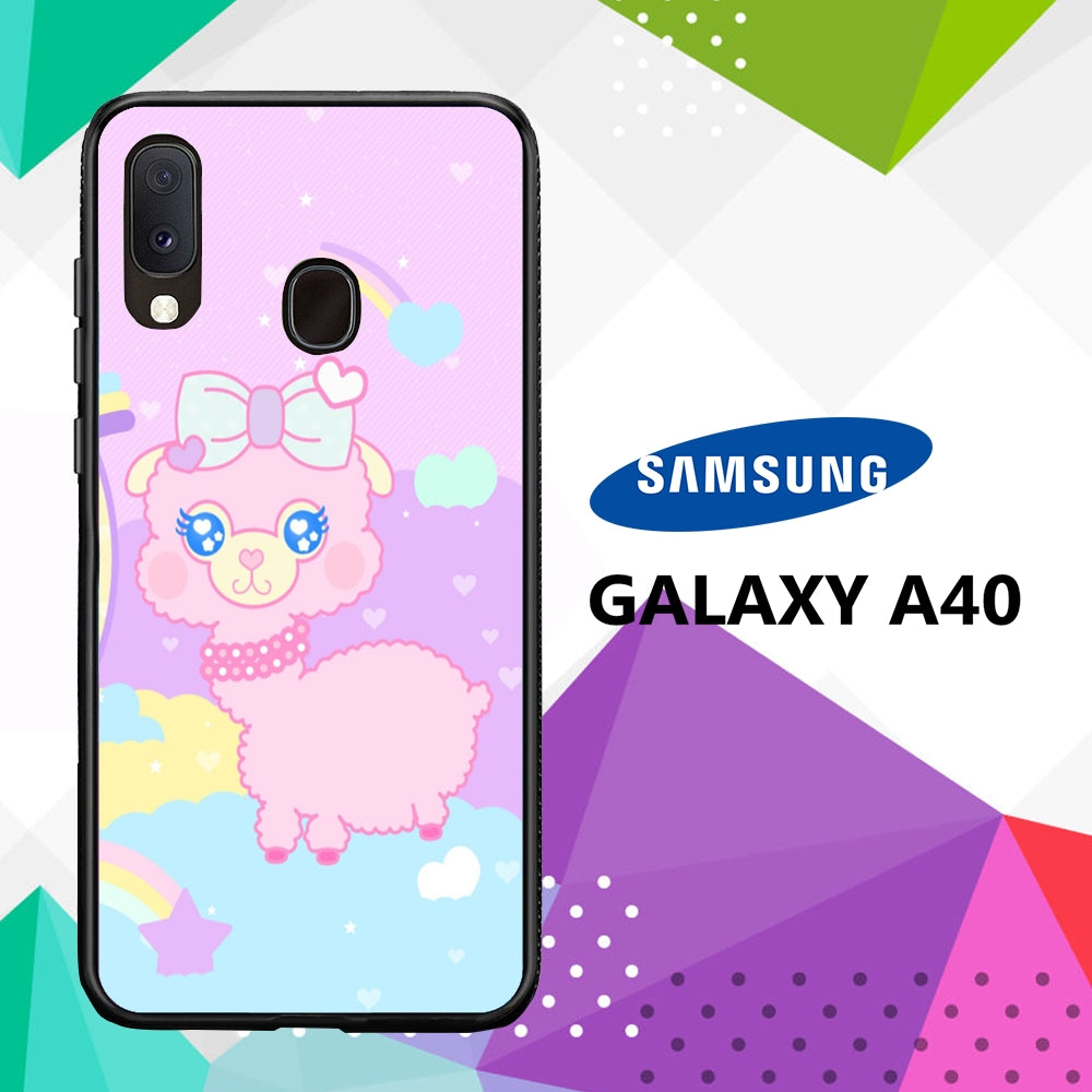 coque case samsung galaxy a40 J8383 Kawaii Wallpaper 43uT8