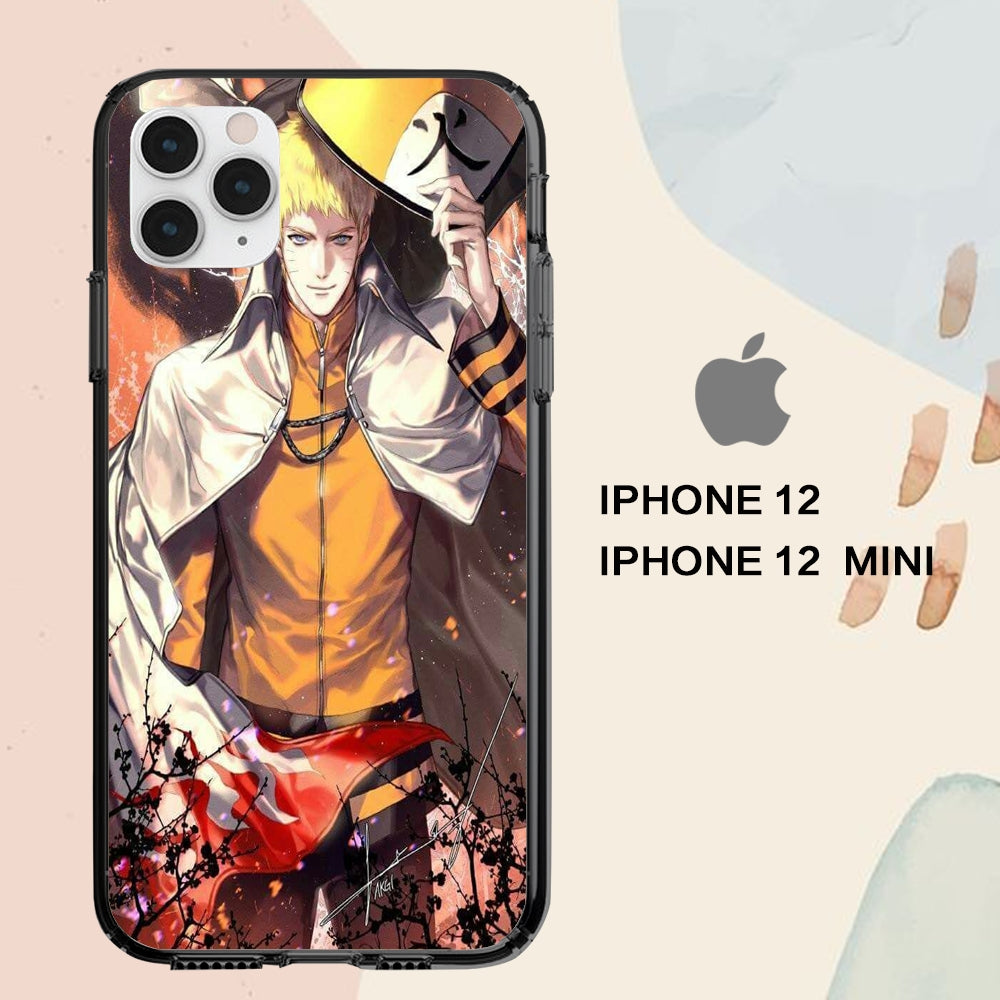 coque iPhone 12 mini pro max case H5448 naruto sasuke wallpaper 232oB6