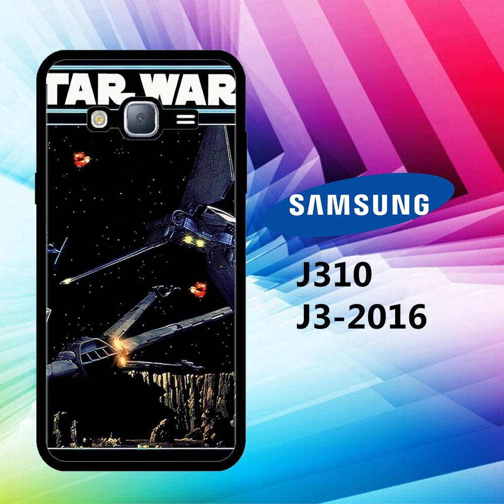 coque samsung J3 2016 J310 Vintage Star Wars Wallpaper