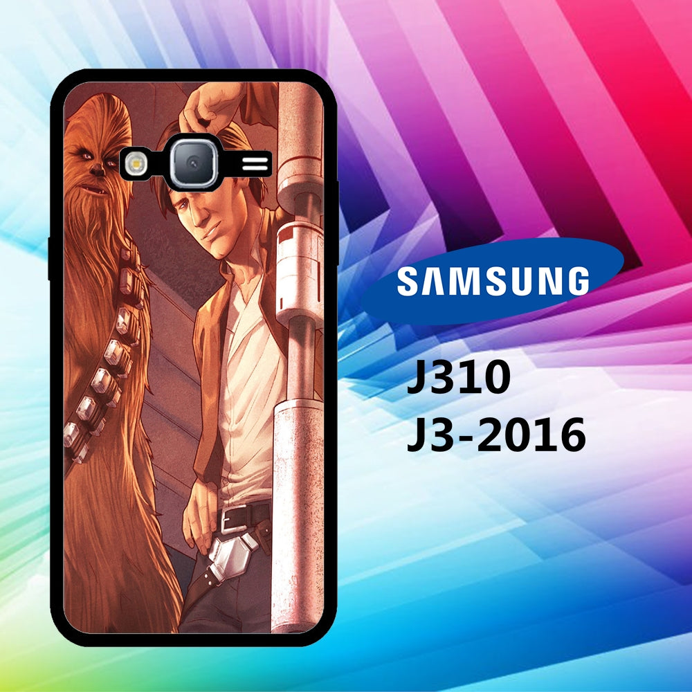 coque samsung J3 2016 J310 Vintage Star Wars Wallpaper