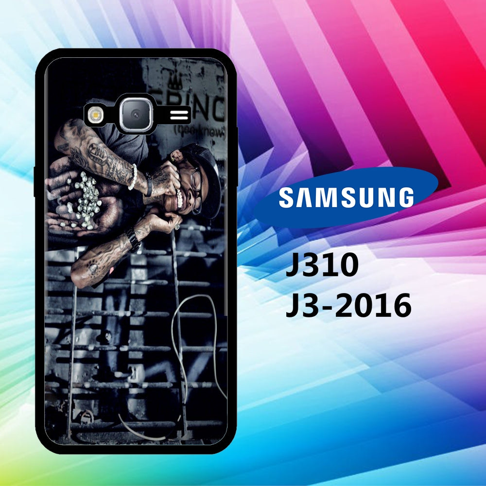 coque samsung J3 2016 J310 Wiz Khalifa Wallpaper