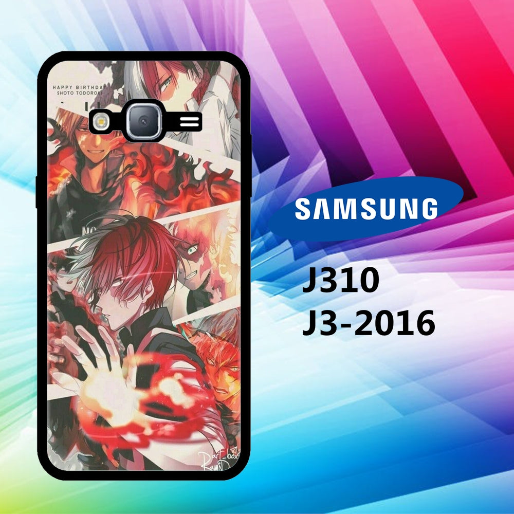 coque samsung J3 2016 J310 todoroki wallpaper