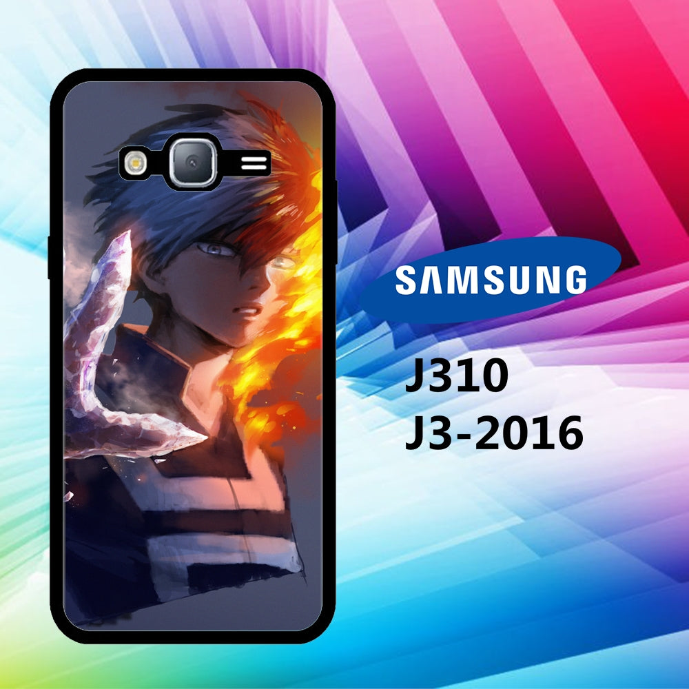 coque samsung J3 2016 J310 todoroki wallpaper