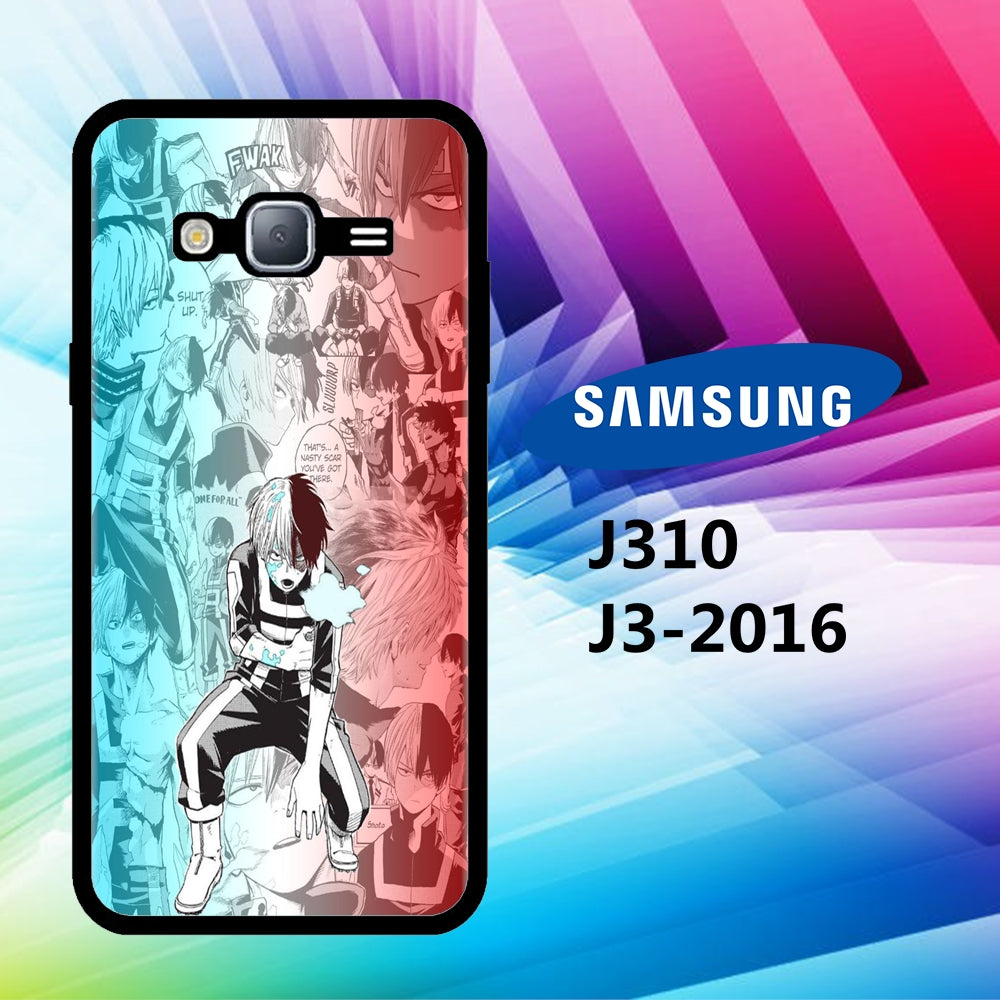 coque samsung J3 2016 J310 todoroki wallpaper