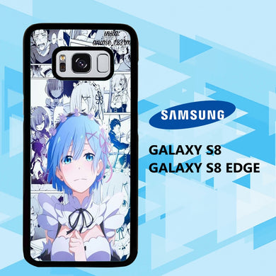 coque samsung galaxy S6 S7 S8 S9 S10 edge case X8559 re zero emilia wallpaper 174rH0