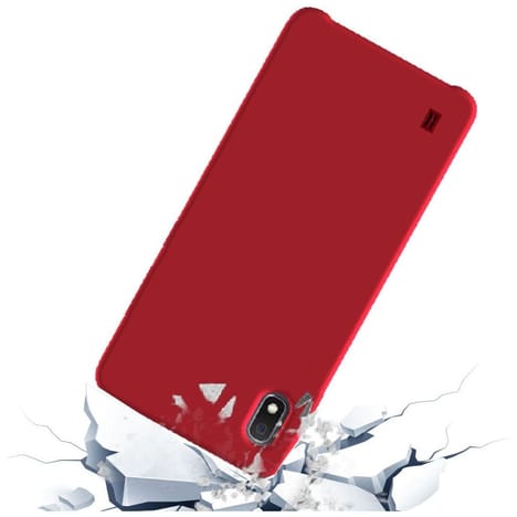 coque a10 samsung silicone rouge