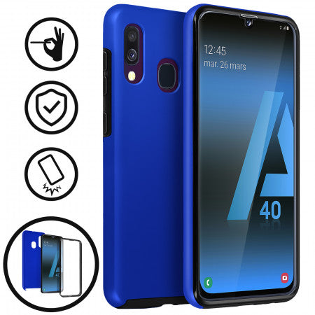 coque a40 samsung bleu