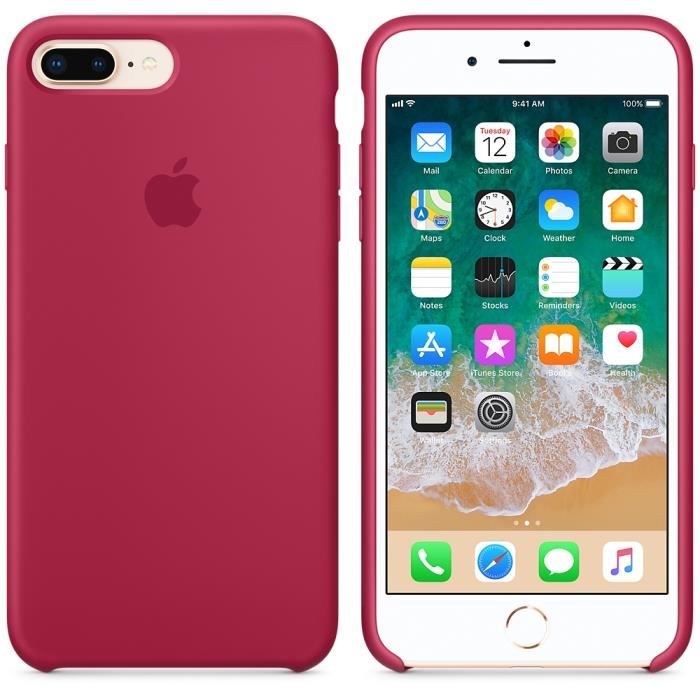 coque iphone 6s apple silicone rouge