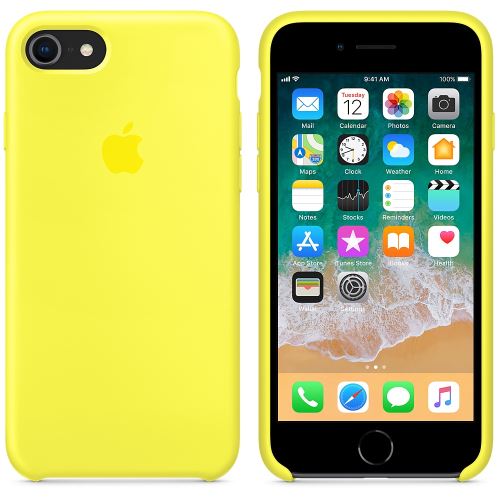 coque iphone 7 apple jaune