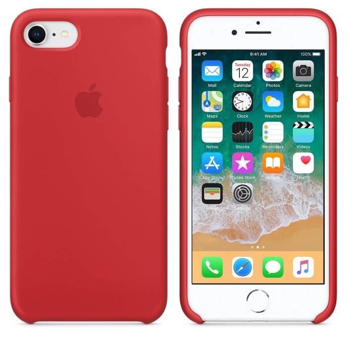 coque iphone 7 apple rouge pas cher