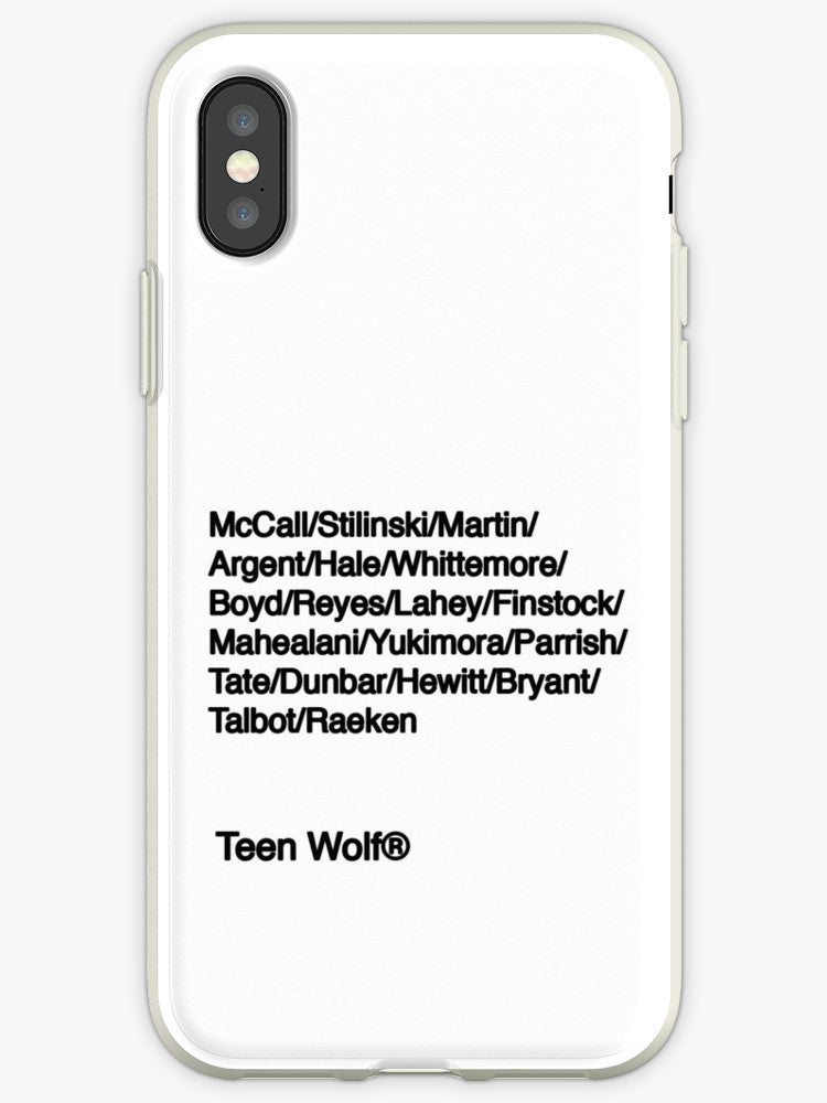 coque iphone 11 silicone teen wolf