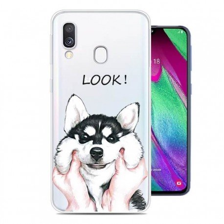 coque pour samsung a40 chien