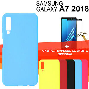coque samsung a7 2018 silicone couleur