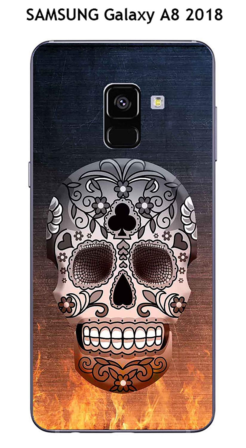 coque samsung a8 2018 tete de mort