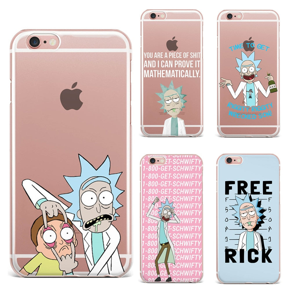 coque silicone iphone 6 rick et morty